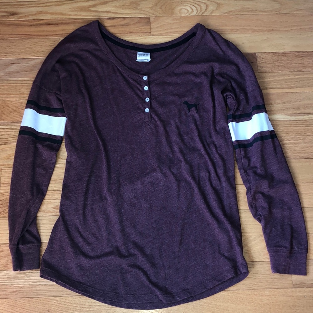 PINK Maroon Long Sleeve